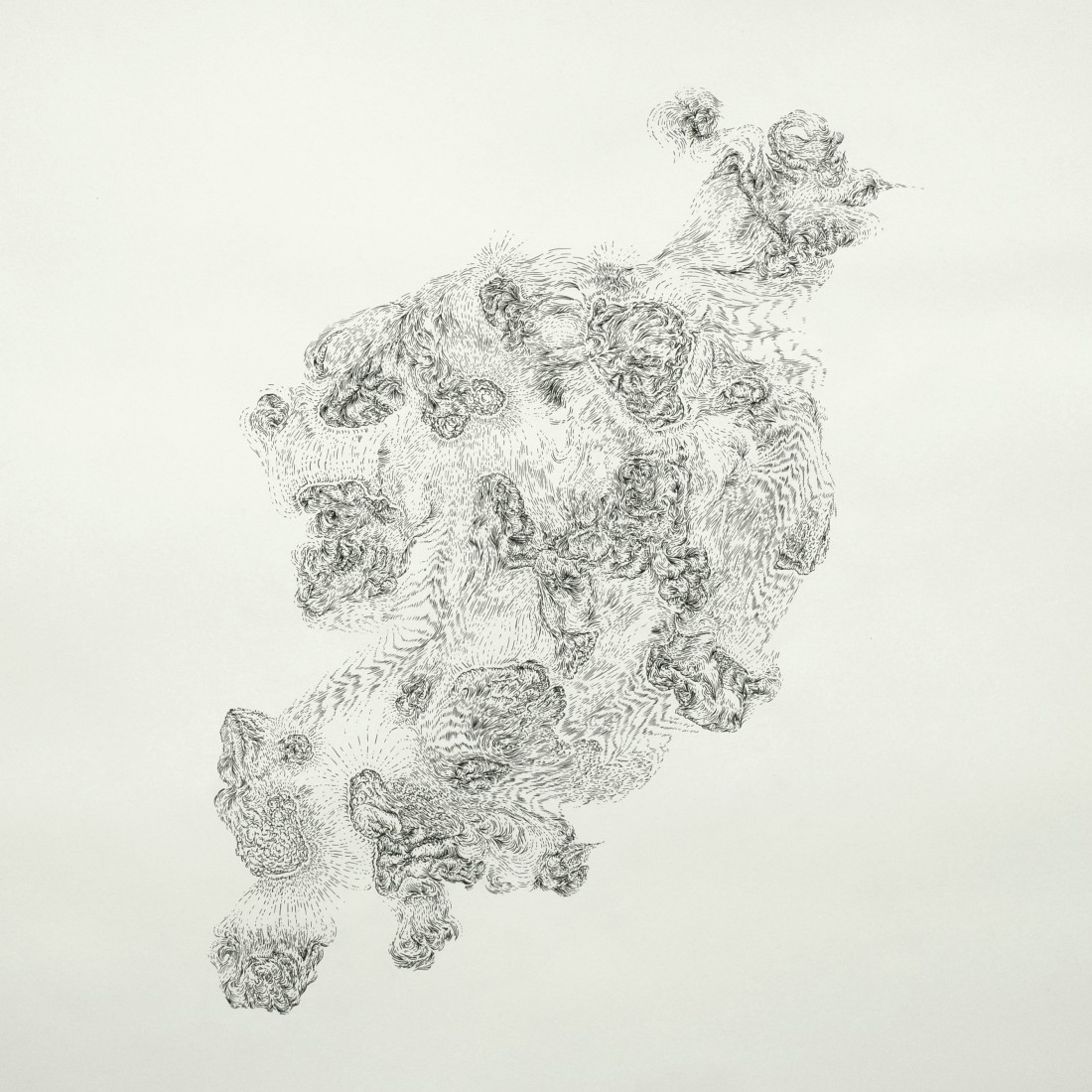 Dunkle Materie – 700x700mm – ink pen on bristol board