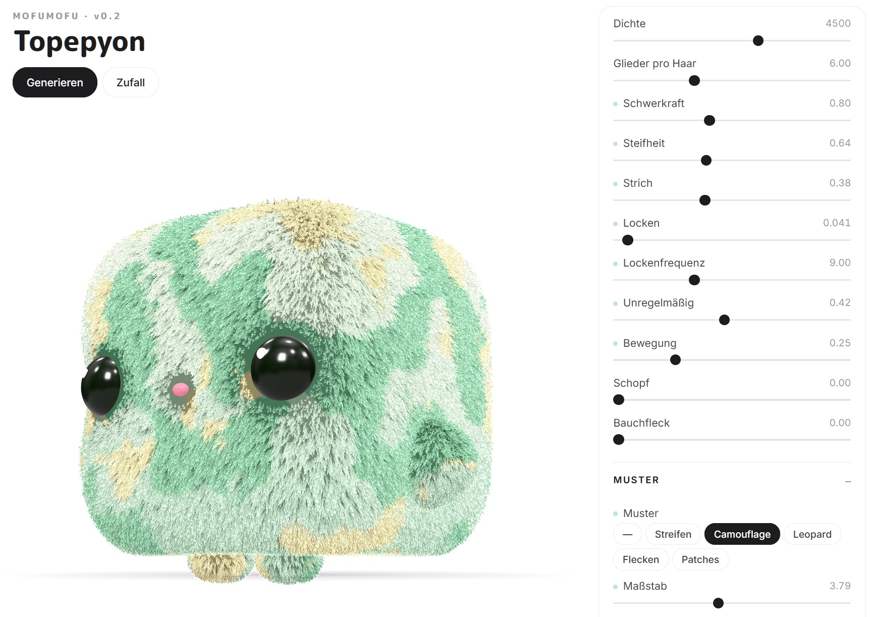 SUPERCUTE CREATURE GENERATOR v1.0 - screenshot